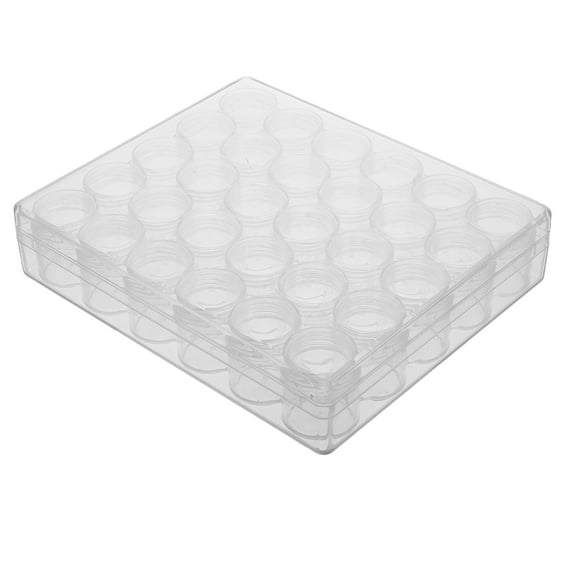 UPOUART 30Pcs Clear Plastic Storage Containers with Lid for Cosmetic Pharmaceutical and Food Storage