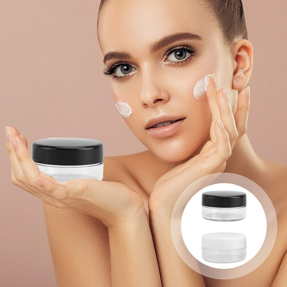 UPOUART 30Pcs Clear Sample Containers Assorted Color Small Travel Containers for Creams