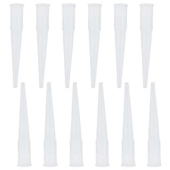 UPOUART 30Pcs Glue Nozzles White Silicone Tube Nozzle for Precision Caulk Application