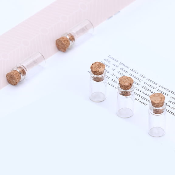 UPOUART Glass Wish Bottle Clear Mini Glass Bottles with Cork Perfect for DIY Crafts Decorations Favors Gift Ideas Modern Style(30 Pieces)