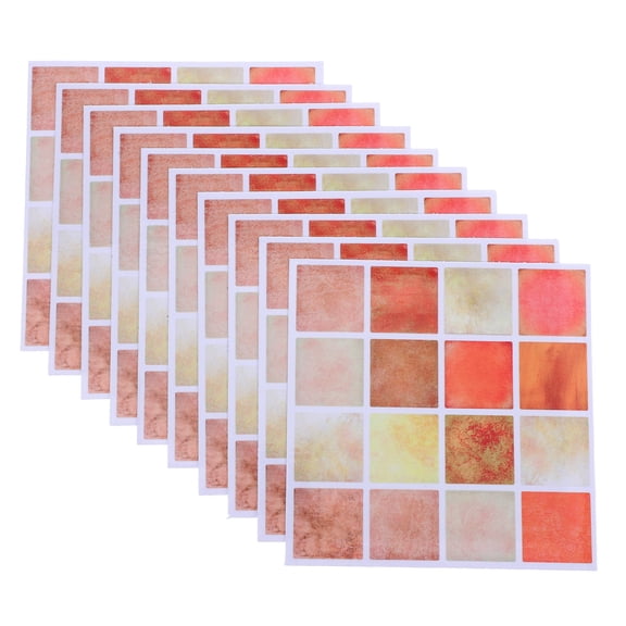UPOUART 30Pcs PVC Peel and Stick Tile Backsplash Decor for Bathroom and Kitchen Walls