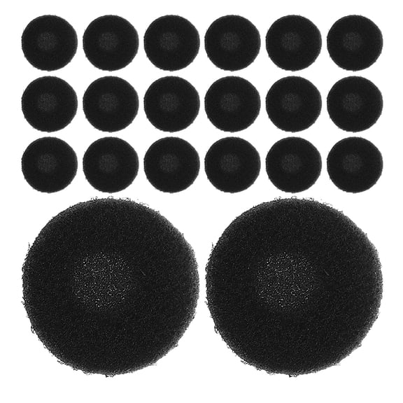 UPOUART 30pcs Ear Bud Sponge Covers Replacement Soft Black Sponge Pads