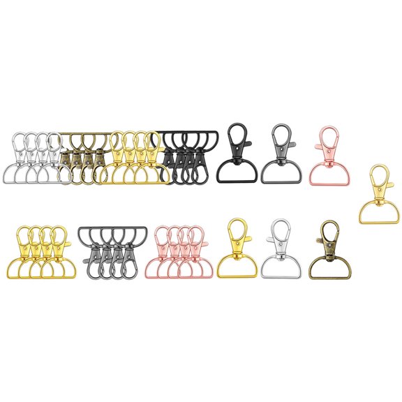 UPOUART 35Pcs Durable Metal Buckle Rings Multipurpose Purse Hardware for Bags Belts and Handbag Supplies