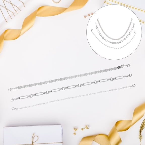 UPOUART 3PCS Hat Chain Accessories Women Hat Decoration Silver Iron DIY Decoration Outdoor Activities