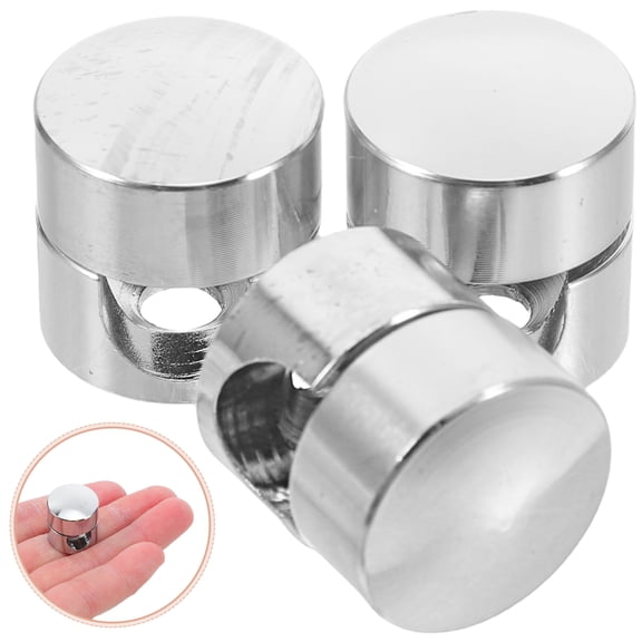 UPOUART 3Pcs Aluminum Cable Swag Hooks for Home Cord Management Plated Silver Wire Holders and Ceiling Hooks