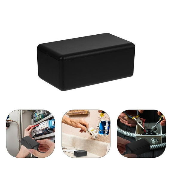 UPOUART Black Plastic Junction Box with Easy Installation for Electrical Wiring and Outdoor Indoor Use, and Weather Resistant