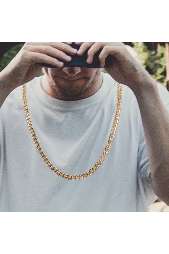 3 Pcs Mens Necklace Chain Set Titanium Steel Comfortable to Wear Accessories