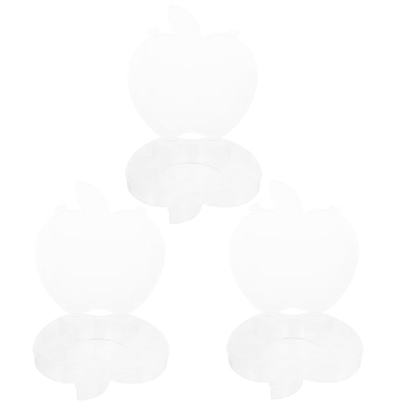 UPOUART 3Pcs Clear Craft Storage Organizer Boxes for Beads Buttons and Small Item Holders