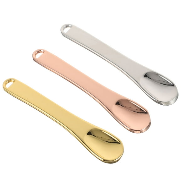 UPOUART Makeup Spoons Spatula Face Cream Applicators Gold 3Pcs