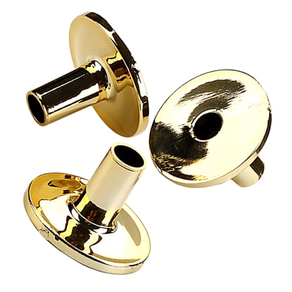 UPOUART 3Pcs Drum Kit Accessories Percussion Stand Sleeves Golden Plastic Noise Reduction