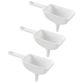 UPOUART 3Pcs Large Funnel for Liquid Transfer PP Material Conical Shape White