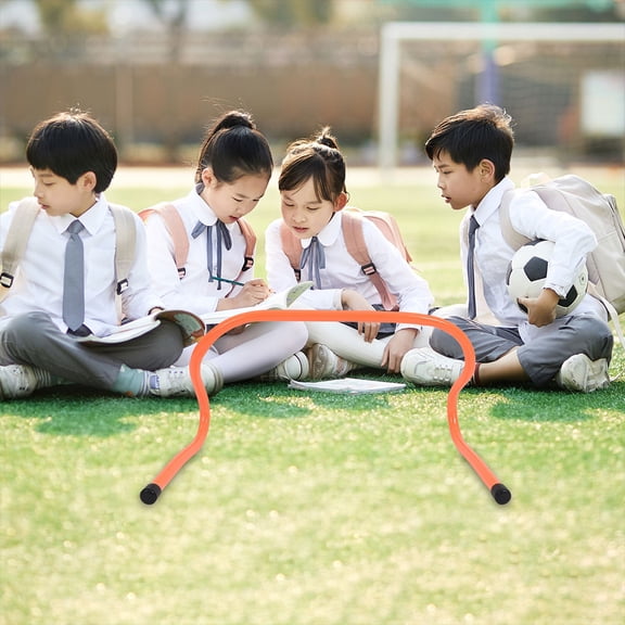 UPOUART 3-Piece Orange Agility Ladder with Plastic Training Hurdles Set for Speed, Footwork, Soccer & Football Practice
