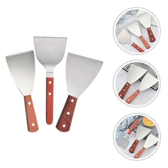 UPOUART 3Pcs Shredded Cakes Spatula Stainless Steel Kitchen Gadget