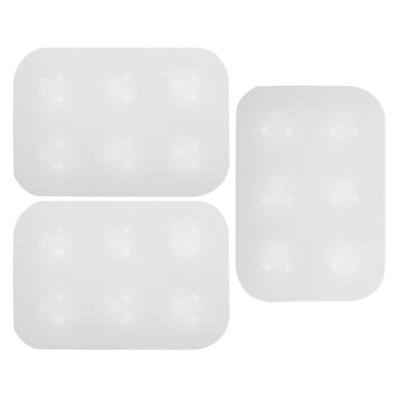 UPOUART 3-Piece Silicone Color Palette Set Transparent Mixing Tray for Paints Art Craft Projects