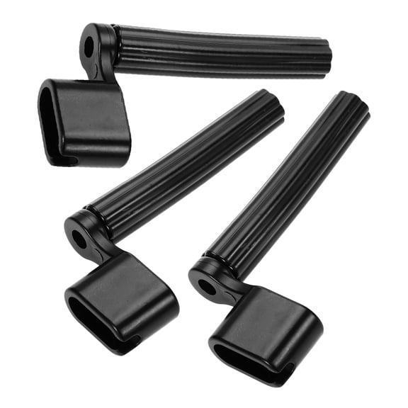 UPOUART Black Acoustic Guitar Peg Winder Tool Set 3pcs for String Changing and Guitar Maintenance