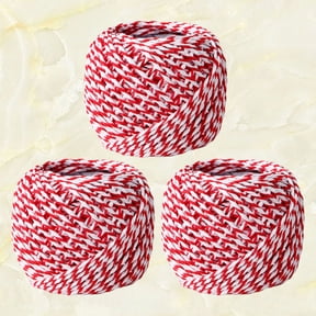 UPOUART 3Pcs Vibrant Cotton Rope Cord Durable Cotton String for Craft Projects and Decorative Packaging