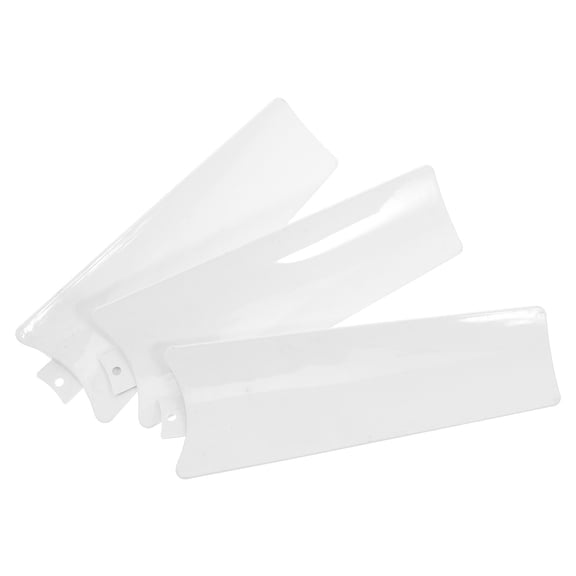 UPOUART 3Pcs White Plastic Fan Blades Replacement for Ceiling Desk and Standing Fans Easy Plug in Installation