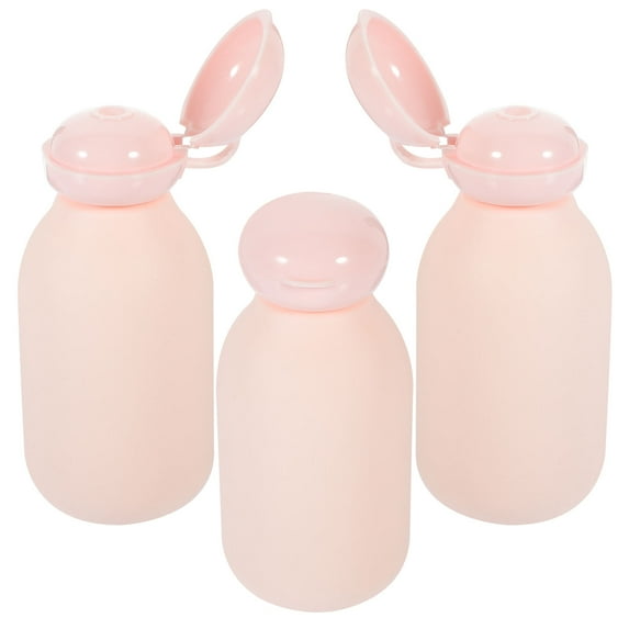 UPOUART 3pcs Travel Toiletry Containers Refillable PE Bottles for Women Travel