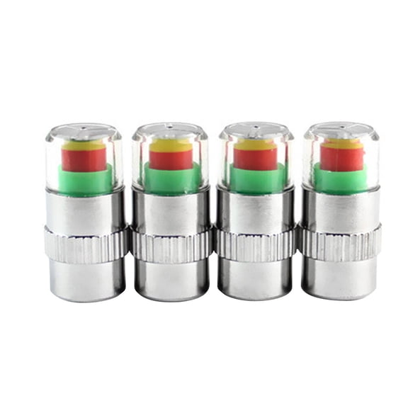UPOUART 4 PCS Tire Indicator Cap Multi Low Pressure Alert for Car and Motorcycle Owners
