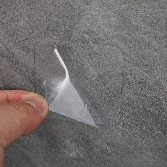 UPOUART Wall Mounted Adhesive Mounting Tape Transparent Square 40Pcs 2.36X2.36X0.04In