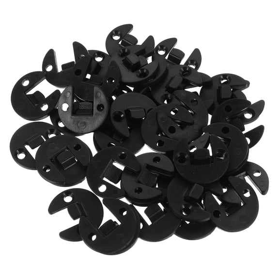 UPOUART 40-Pack Black Furniture Panel Clips Quick Install Cabinet Connectors for Home, Fish Tank, and Projects