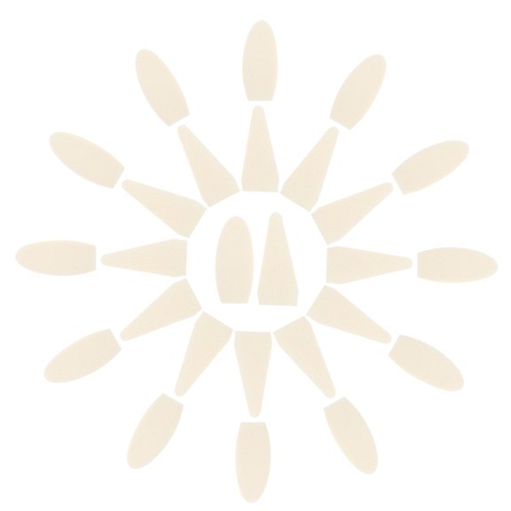 UPOUART 40Pcs Replacement Sponge Wiper Heads White Durable Soft for Sketching and Blending