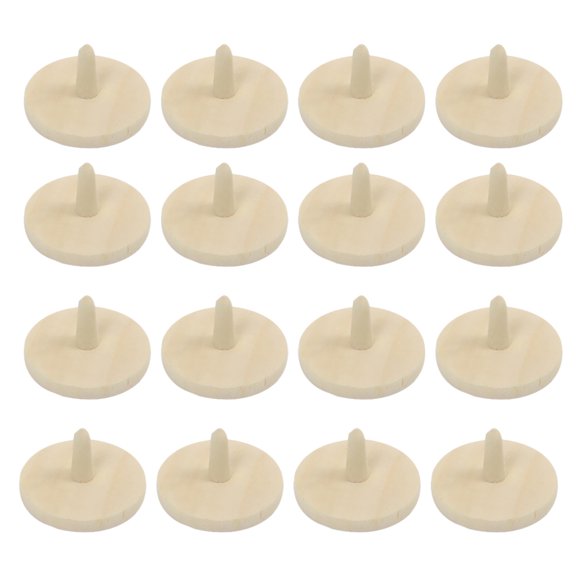 UPOUART Golf Ball Markers Wooden Khaki Wear-Resistant 40Pcs