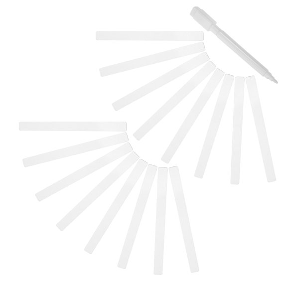 UPOUART 48Pcs White Acrylic Garden Label Stakes for Plants Herb Markers