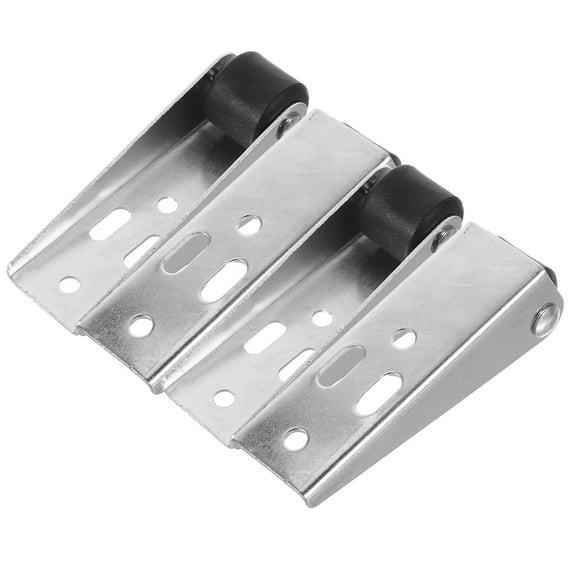 UPOUART 4PCS Side Casters for Furniture Silver Plastic for Sturdy and Reliable Office Use