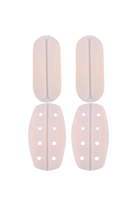 4-Pack Beige Silicone Bra Strap Cushions, Non- Shoulder Pads for Comfortable, Support