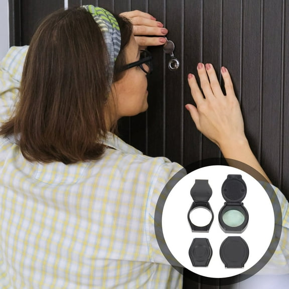 UPOUART 4Pcs Black ABS Rectangular Webcam Cover for Laptop Camera Privacy Protection 1.1x1.1in Closed