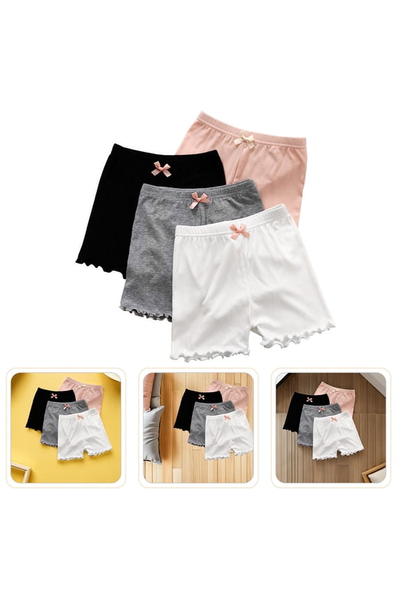 4Pcs Black Summer Safety Pants Breathable Underskirt Shorts Suitable for Dancing
