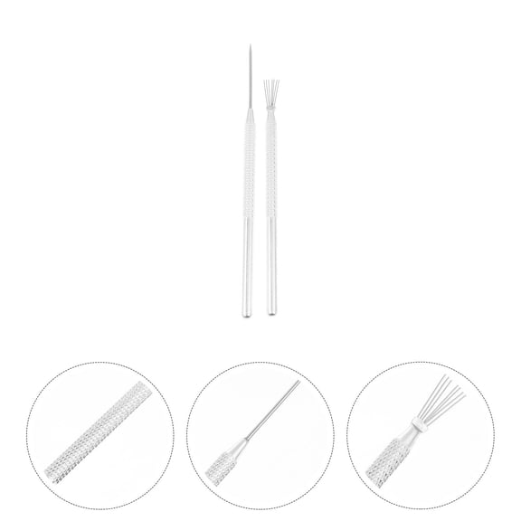 UPOUART 4-Piece Ceramic Pottery Tool Set Stainless Steel Hole Punching Tools for Clay Crafting and Pottery Work