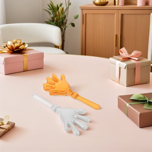 UPOUART Party Noisemakers Upouart Assorted Color Plastic Hand Clappers for Cheer