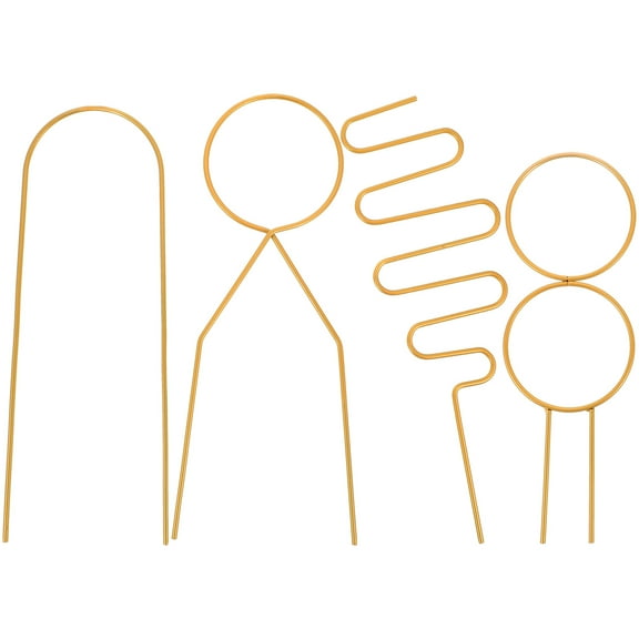 UPOUART Tomato Trellis Gardening Trellis Golden Iron 4Pcs