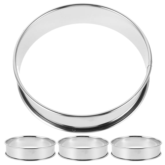 UPOUART 4-Piece Stainless Steel Cooking for Muffins, Pancakes, and Breakfast Sandwiches Baking