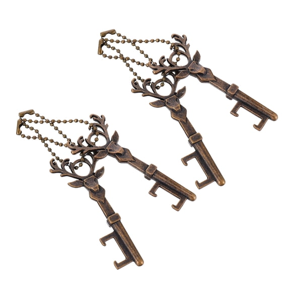 UPOUART Set of 4 Deer Tail Bottle Openers - Multi-Functional Tools for Outdoor, Parties, Camping, and Home Use