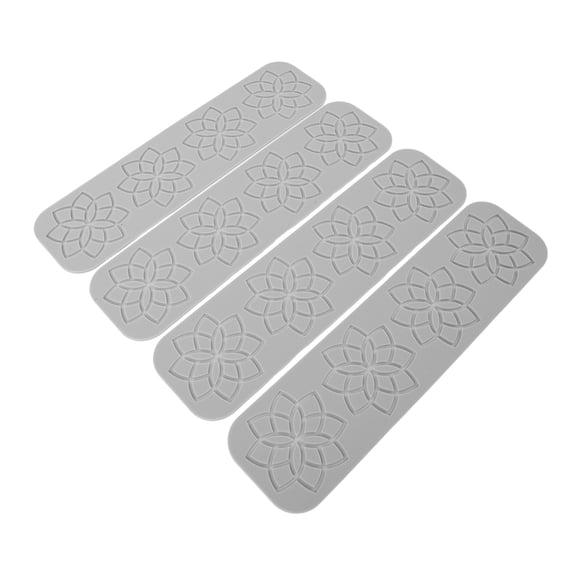 UPOUART 4Pcs Embossed Silicone Lace Molds for Cake Decorating Fondant with Clear Texture