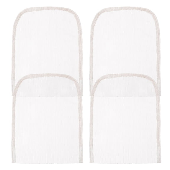 UPOUART 4Pcs Lace Net Base White for Wig Making Soft Lace Closure Piece Lightweight Wig Foundation