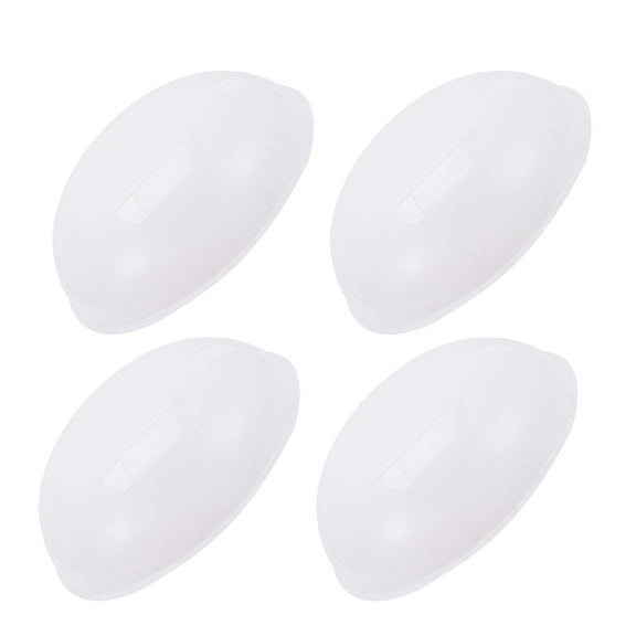 UPOUART 4Pcs Minimalist White PVC Round Light Diffusion Cover for Ceiling Lights Hallway Corridor