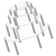thumbnail image 1 of UPOUART 4-Piece Clear Acrylic Dessert Stands Set, Transparent Display Riser for Parties, Weddings, and Special Events, 1 of 8