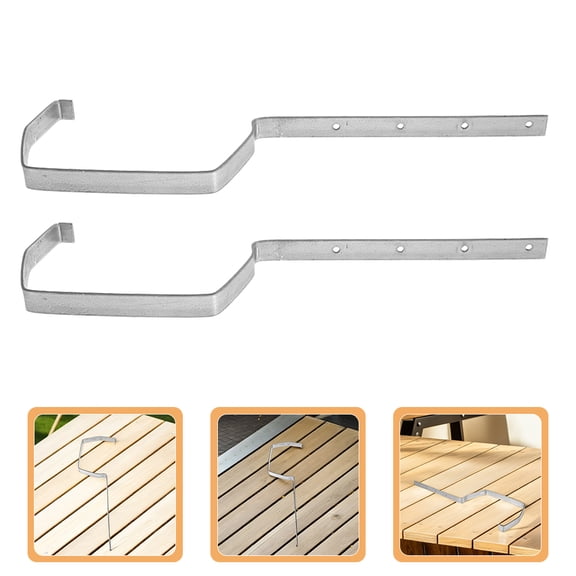 UPOUART 4Pcs Metal Gutter Support Bracket Gutter Rack Weather Resistant for Longterm Performance