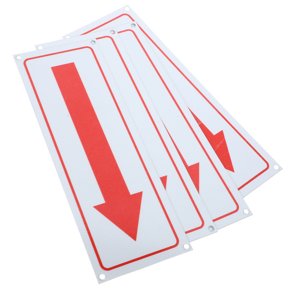 UPOUART 4Pcs Metal Outdoor Arrow Signs for Direction Indication on Walls Fences and Gates