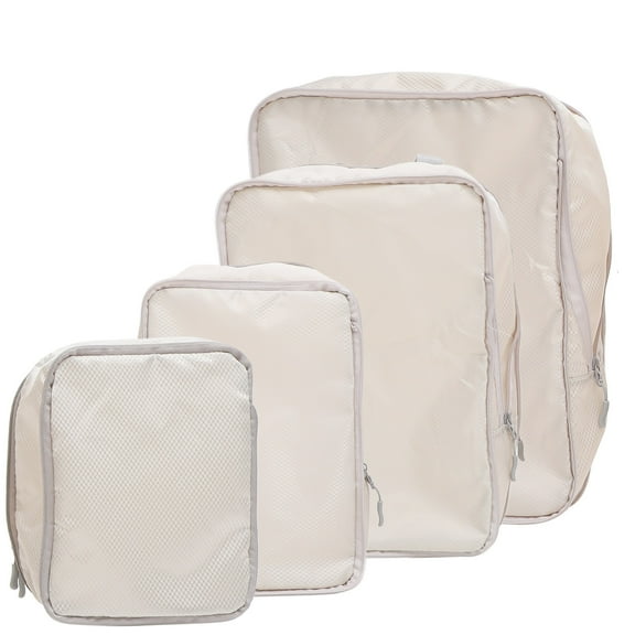 UPOUART 4pcs Travel Packing Cubes Set Suitcase Organizer Bags for Business, Vacation, Hiking, Camping, Daily Use