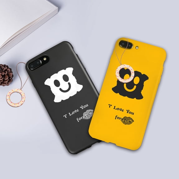 UPOUART 4Pcs Phone Charm Straps Assorted Color Lanyards with Donut Pendant for Giving