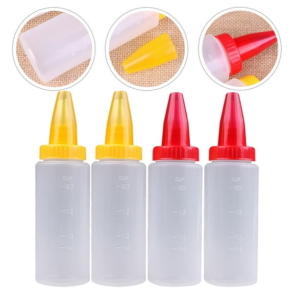 UPOUART Multi-Function Cake Decorating Bottles Set, Assorted Colors, Practical Baking Tools for Icing and Decorating