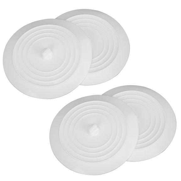 UPOUART 4Pcs Round Silicone Tub and Sink Plugs Strong Absorption Water Stopper for Wash Basin