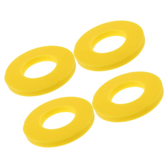 UPOUART 4Pcs Rubber Shock Absorber Shock Absorbers Ring Bushing Yellow Vehicle Owners