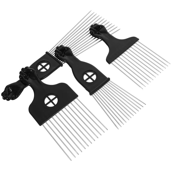 UPOUART 4Pcs Salon Hair Comb Black Men Haircut Comb Durable Hairstyling Tool for Quick Drying Use