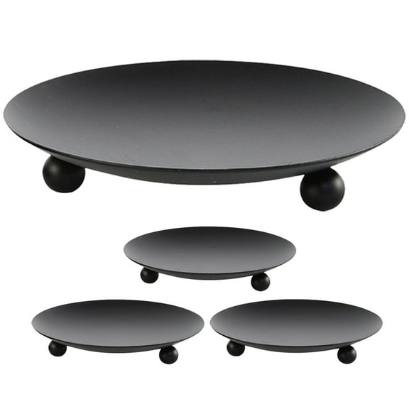 UPOUART Set of 4 Simple Design Iron Candle Holders for Home Decor, Elegant and Candle Stands